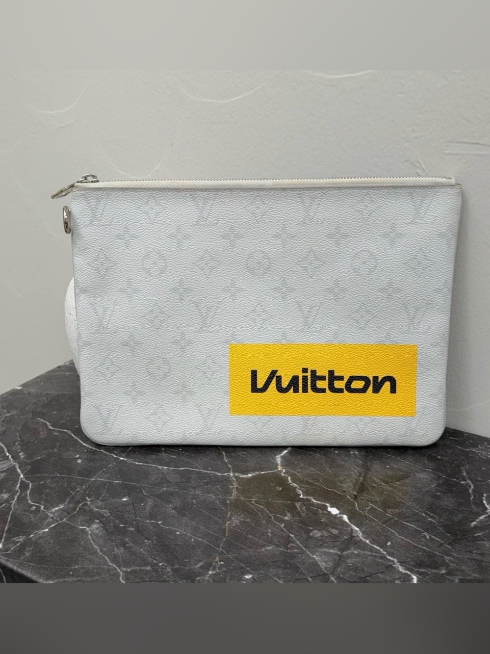 Louis Vuitton Monogram
Antarctica Logo Story
Zip Pouch.
COA included.
Authentic